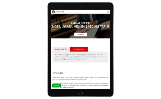 Avukatlık | Hukuk | Danışmanlık Web Paketi - 0008